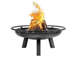 CookKing Feuerschalen|Feuerschale Stahl Porto Ø 60 cm x 39 cm Schwarz