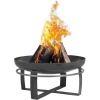 CookKing Feuerschalen|Feuerschale Stahl Viking Ø 60 cm x 36 cm Schwarz