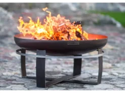 CookKing Feuerschalen|Feuerschale Stahl Viking Ø 60 cm x 36 cm Schwarz