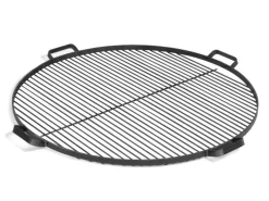 CookKing Feuerschalen|Feuerkörbe|Grillrost Stahl Inkl. 4 Griffen für Feuerschalen Ø 60 cm Schwarz