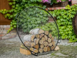 CookKing Feuerschalen|Feuerkörbe|Grillrost Stahl Inkl. 4 Griffen für Feuerschalen Ø 80 cm Schwarz