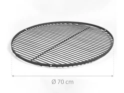 CookKing Campingzubehör|Grillzubehör|Grillrost Stahl Zubehör für Schwenkgrill Ø 70 cm Schwarz