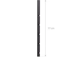 CookKing Feuerschalen|Mast Stahl für Feuerschale Bandito und Montana X 77 cm Schwarz