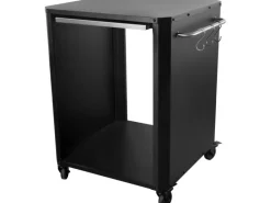 Cozze Outdoorküchen|Gartentisch ® 90300 Quadratisch ausziehbar Schwarz Matt 60 cm x 60cm