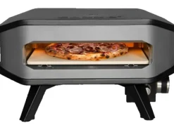 Cozze Gasgrills|Gas Pizzaofen 13" mit Pizzastein Schwarz-Grau