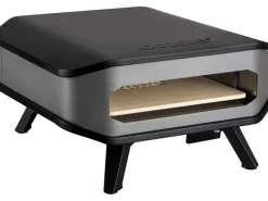 Cozze Gasgrills|Gas Pizzaofen 13" mit Pizzastein Schwarz-Grau