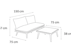 Creador Lounge-Gartenmöbel|Antao Lounge-Set 2-tlg.
