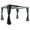 Kiosko Aluminium Pavillon 300 x 360 cm Anthrazit Freistehend*Creador Discount