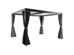 Kiosko Aluminium Pavillon 300 x 360 cm Anthrazit Freistehend*Creador Discount