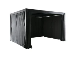 Kiosko Aluminium Pavillon 300 x 360 cm Anthrazit Freistehend*Creador Discount