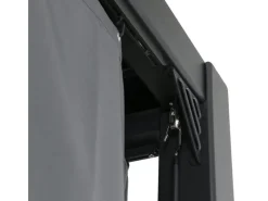 Kiosko Aluminium Pavillon 300 x 360 cm Anthrazit Freistehend*Creador Discount