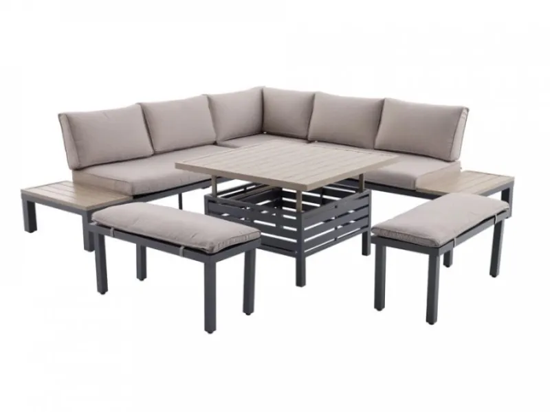 Creador Lounge-Gartenmöbel|Lanza Lounge-Set 6-tlg. Aluminium