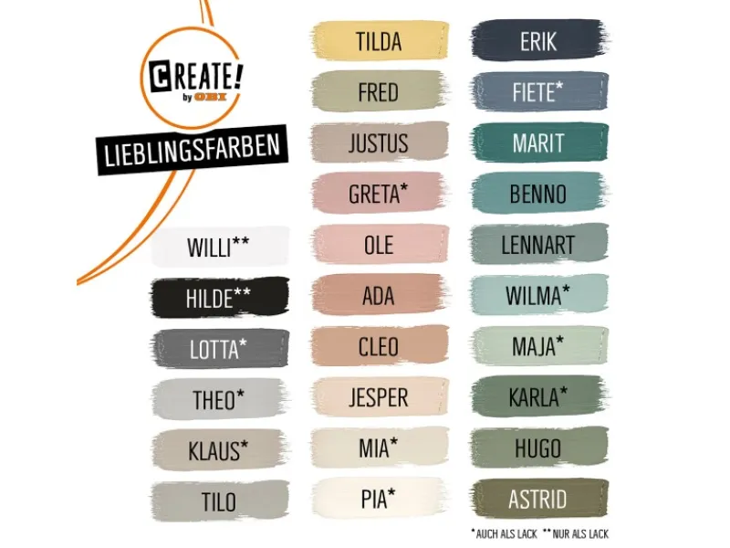 Buntlack Lieblingsfarbe Karla Seidenmatt 0,75 l*CREATE! by OBI Online