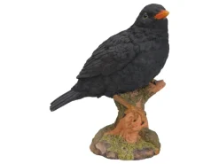 Sunny Garden Gartendekoration|Deko-Figur Amsel auf Stamm 20 cm