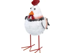 Gartendekoration|Deko-Figur Hahn Stehend 28 cm x 14 cm x 18 cm