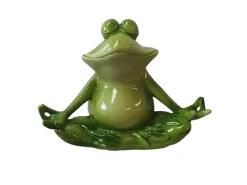 Dekofigur Yoga Frosch Klein 16 cm Grün* Discount