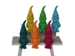 Dekofigur Zwerg Kantenhocker 18 cm Bunt 6-fach Sortiert* New