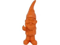 Gartendekoration|Deko-Figur Zwerg mit Stinkefinger 38 cm