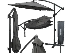 Sonnenschirm Ampelschirm mit Ständer Durchmesser 270cm Anthrazit*deluxe4home Online