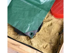 Noor Outdoor-Spielzeug|Gartenspielgeräte|Die Sandkasten-Abdeckplane 150 cm x 150 cm