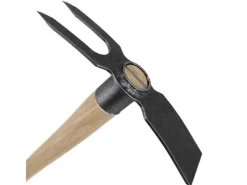 D&O Bodenbearbeitung|Gartenhandgeräte|Gerade Doppelhacke mit Holzstiel