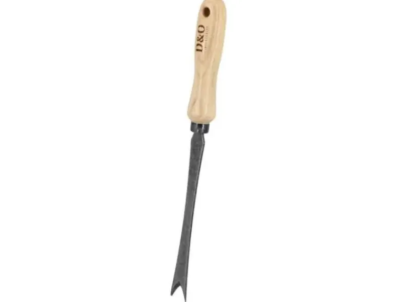 D&O Gartenhandgeräte|Unkrautstecher aus Borstahl mit Holzgriff
