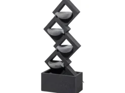 Design-Gartenbrunnen XL Kaskade inkl. Pumpe und LED´s mit 4 Wasserbecken*Dobar Outlet