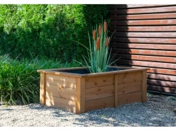 Gartenteich Kubus inkl. Teichfolie Kiefer Braun 120 x 72 x 42 cm FSC®*Dobar Sale