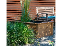 Gartenteich Kubus inkl. Teichfolie Kiefer Braun 120 x 72 x 42 cm FSC®*Dobar Sale