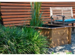 Gartenteich Kubus inkl. Teichfolie Kiefer Braun 120 x 72 x 42 cm FSC®*Dobar Sale