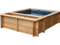 Dobar Rund Um Den Teich|Teichfolien|Gartenteich Maxime inkl. Teichfolie Kiefer Braun 150 x 120 x 40 cm FSC®