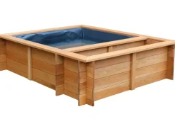 Dobar Rund Um Den Teich|Teichfolien|Gartenteich Maxime inkl. Teichfolie Kiefer Braun 150 x 120 x 40 cm FSC®