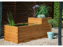 Gartenteich Superb inkl. Teichfolie Kiefer Braun 180 x 78 x 80 cm FSC®*Dobar Hot