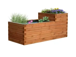 Gartenteich Superb inkl. Teichfolie Kiefer Braun 180 x 78 x 80 cm FSC®*Dobar Hot