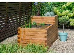 Gartenteich Superb inkl. Teichfolie Kiefer Braun 180 x 78 x 80 cm FSC®*Dobar Hot