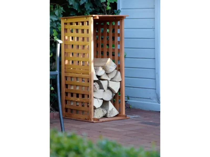 Dobar Kaminholzregale|Kaminholzregal 29097FSC Kiefernholz 39 cm x 39 cm x 85 cm FSC®