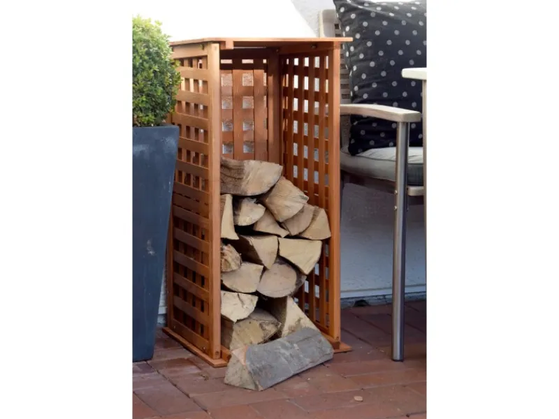 Dobar Kaminholzregale|Kaminholzregal 29097FSC Kiefernholz 39 cm x 39 cm x 85 cm FSC®