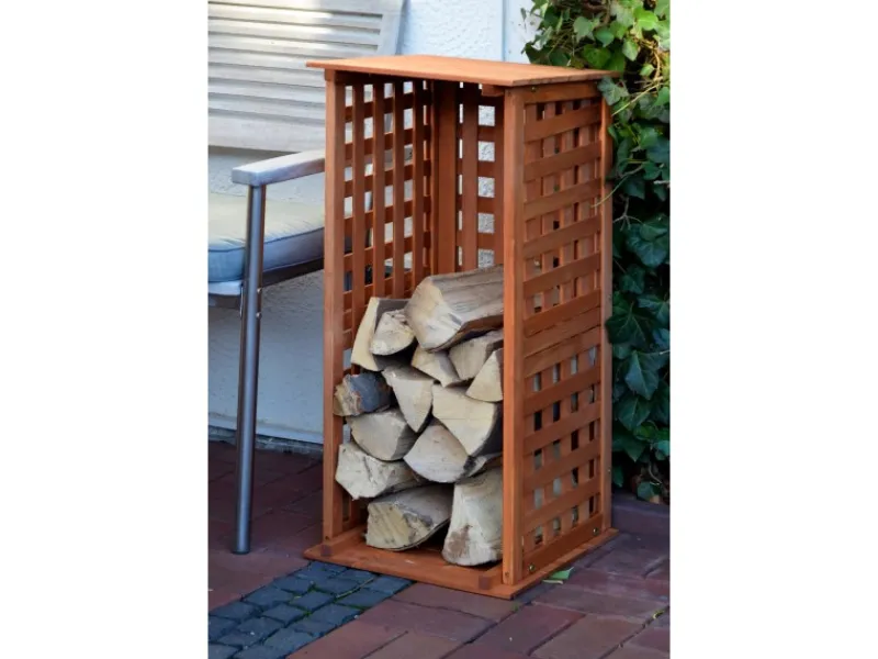 Dobar Kaminholzregale|Kaminholzregal 29097FSC Kiefernholz 39 cm x 39 cm x 85 cm FSC®