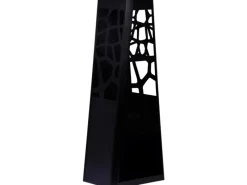 Dobar Gartenkamine|Feuerschalen|Metall Gartenkamin mit Stauraum Schwarz