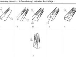 Dobar Gartenkamine|Feuerschalen|Metall Gartenkamin mit Stauraum Schwarz