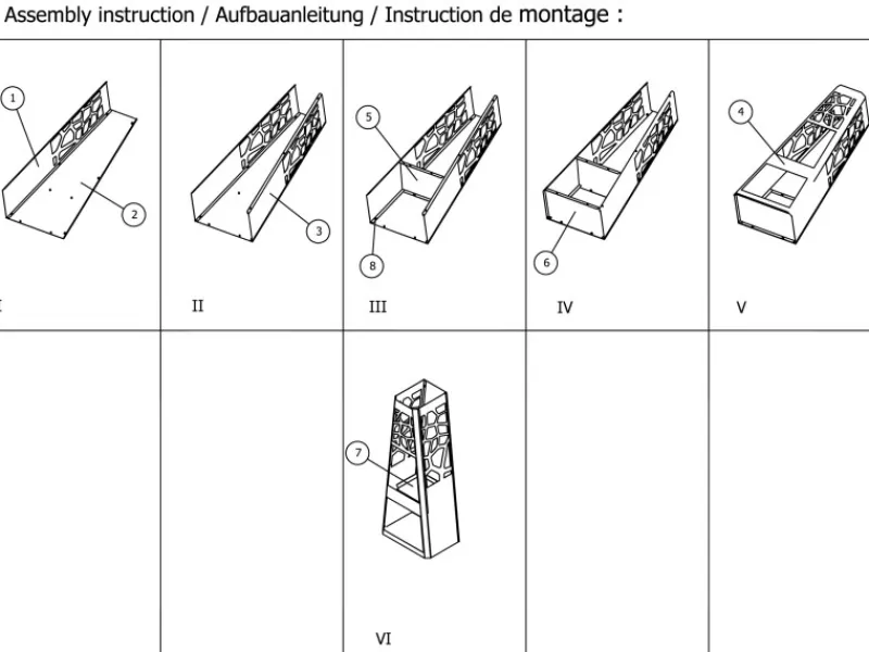 Dobar Gartenkamine|Feuerschalen|Metall Gartenkamin mit Stauraum Schwarz