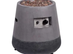 Outdoor-Feuerschale mit Gasflamme Stellar Ø 50 cm Grau*Dobar