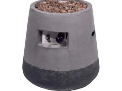 Outdoor-Feuerschale mit Gasflamme Stellar Ø 50 cm Grau*Dobar