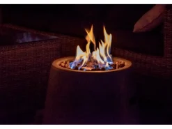 Outdoor-Feuerschale mit Gasflamme Stellar Ø 50 cm Grau*Dobar
