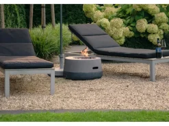 Outdoor-Feuerschale mit Gasflamme Calido Ø 60 cm Grau*Dobar