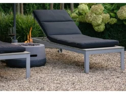 Outdoor-Feuerschale mit Gasflamme Calido Ø 60 cm Grau*Dobar