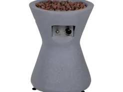 Outdoor-Feuerschale mit Gasflamme Conico Ø 48 cm Grau*Dobar Discount