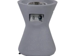 Outdoor-Feuerschale mit Gasflamme Conico Ø 48 cm Grau*Dobar Discount