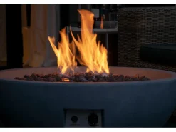 Outdoor-Feuerschale mit Gasflamme Lunar Ø 90 cm Grau*Dobar Clearance