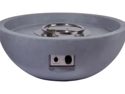 Outdoor-Feuerschale mit Gasflamme Lunar Ø 90 cm Grau*Dobar Clearance